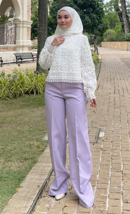 Highwaisted Pant In Lilac