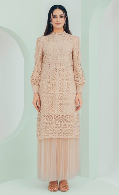 NEW EDITION Lacey Midi Top In Nude