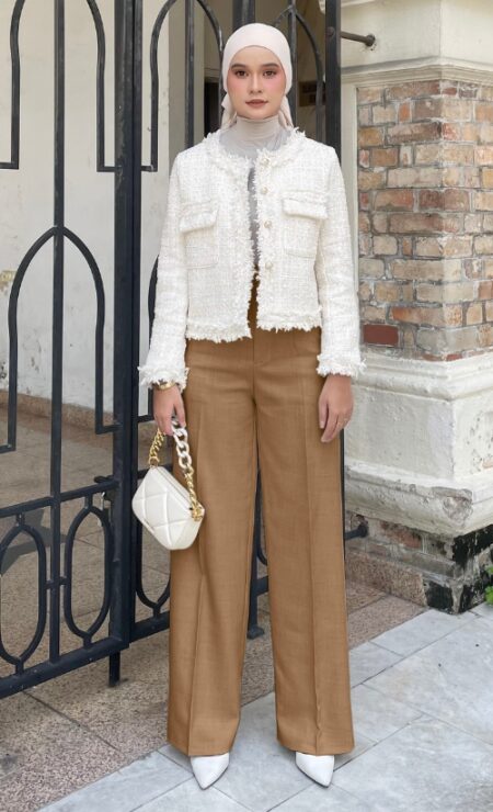 Highwaisted Pant In Brown