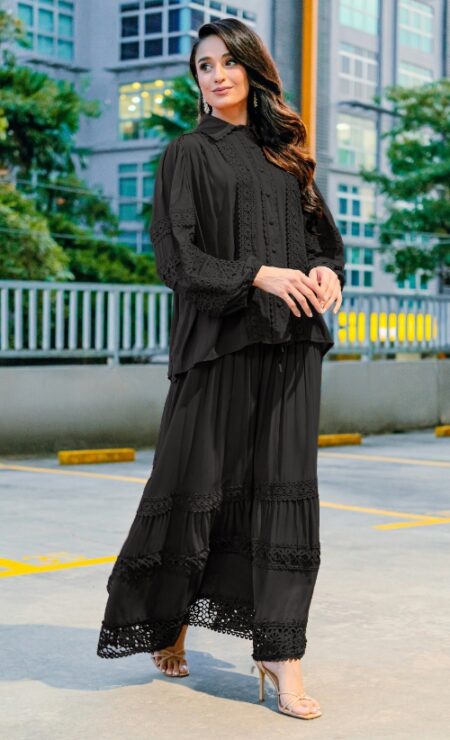 Rosa Cotton Set in Black