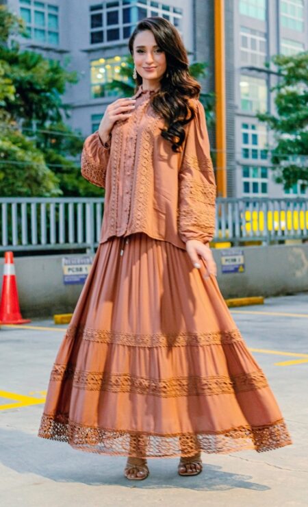 Rosa Cotton Set in Brown