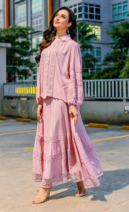 Rosa Cotton Set in Pink