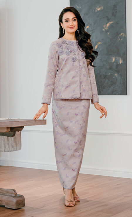 LEBARAN 2025 Alana Mini Kurung In Lilac Purple