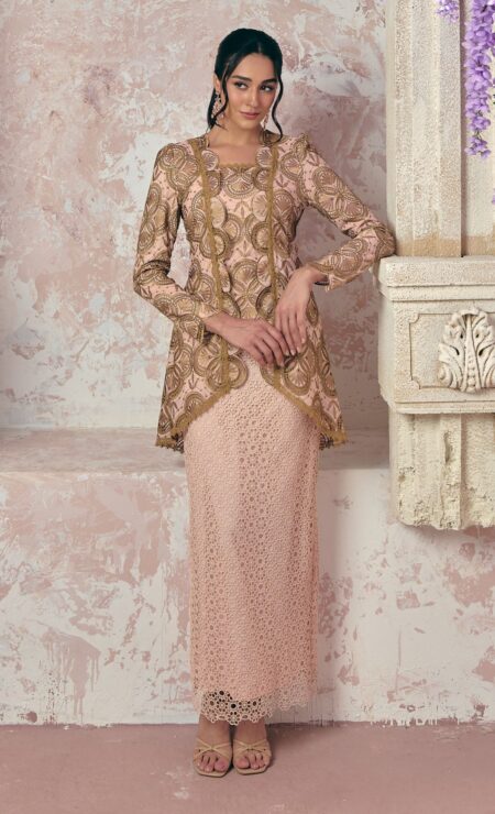 LEBARAN 2025 Kirana Kebaya in Peach