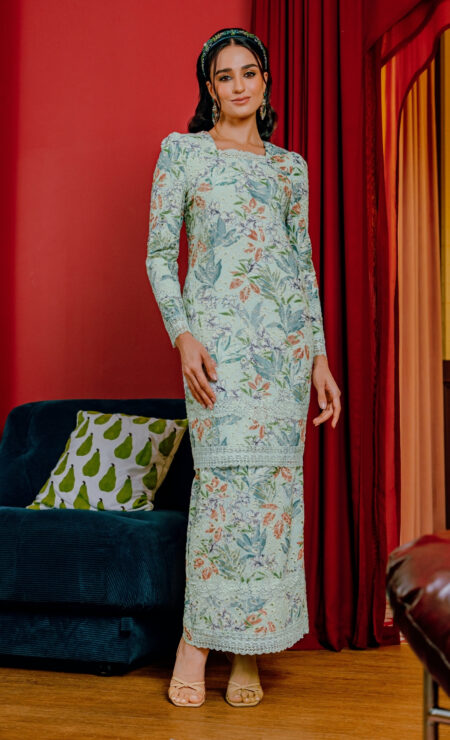 LEBARAN 2025 Iman Kurung In Light Pistachio