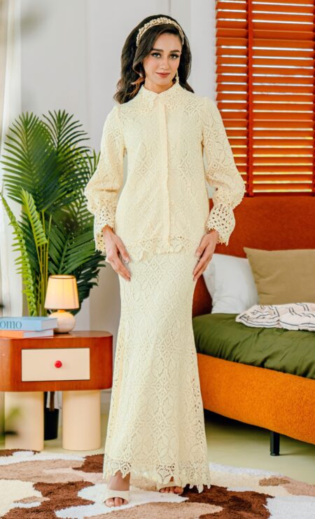 LEBARAN 2025 Ayra Kurung In Cream
