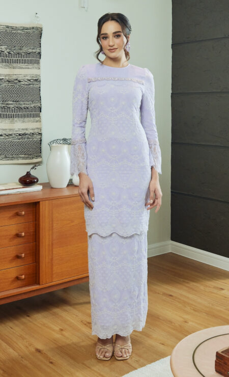 LEBARAN 2025 Medina Kurung In Lilac