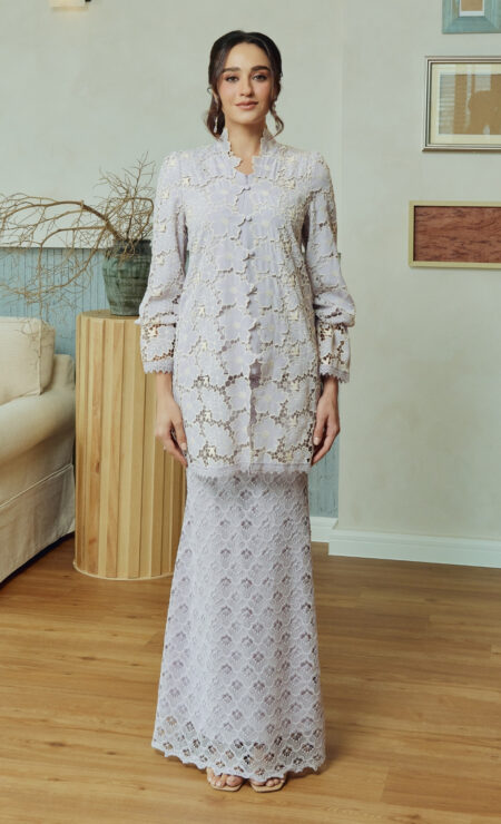 LEBARAN 2025 Kartika Kurung In Violet Petal