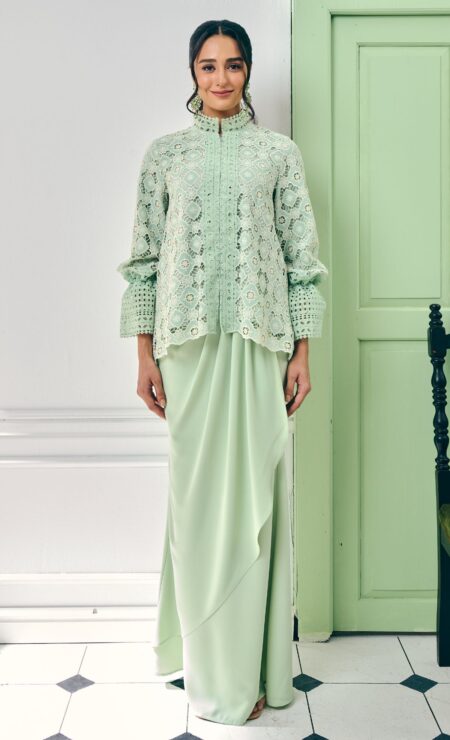 LEBARAN 2025 Eryna Kurung In Green Tea