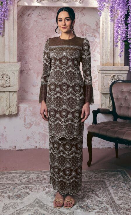 LEBARAN 2025 Medina Kurung In Rich Brown