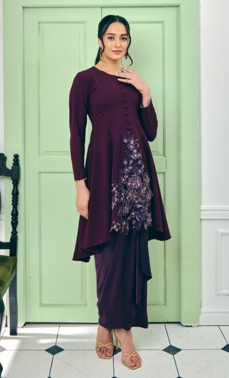 Fatimah Kurung In Purple