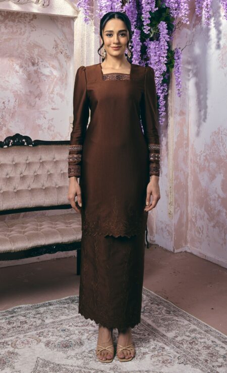 LEBARAN 2025 Kamila Kurung In Rich Brown