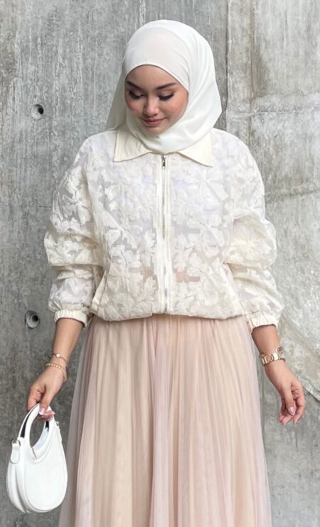 Eva Lace Jacket in Cream