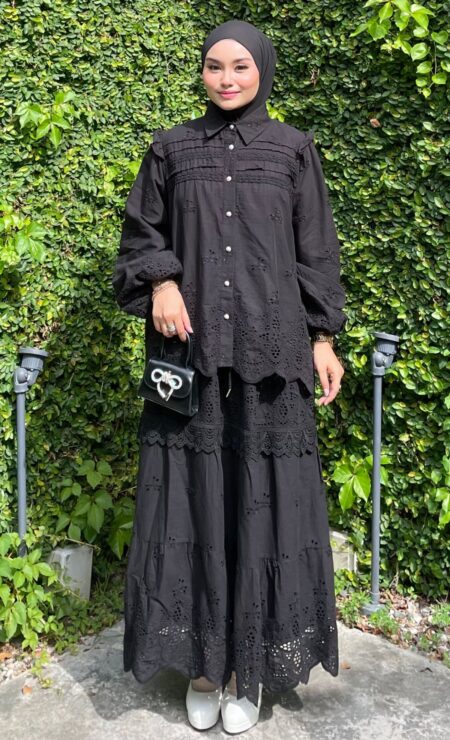 Irene Cotton Set in Black