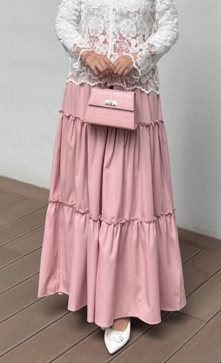 Layered Skirt in Pink
