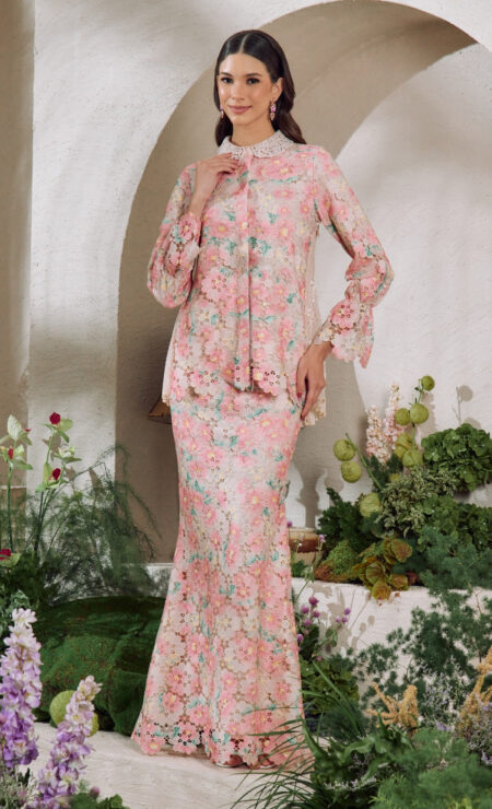 LEBARAN 2026 Ayra Printed Kurung In Nude
