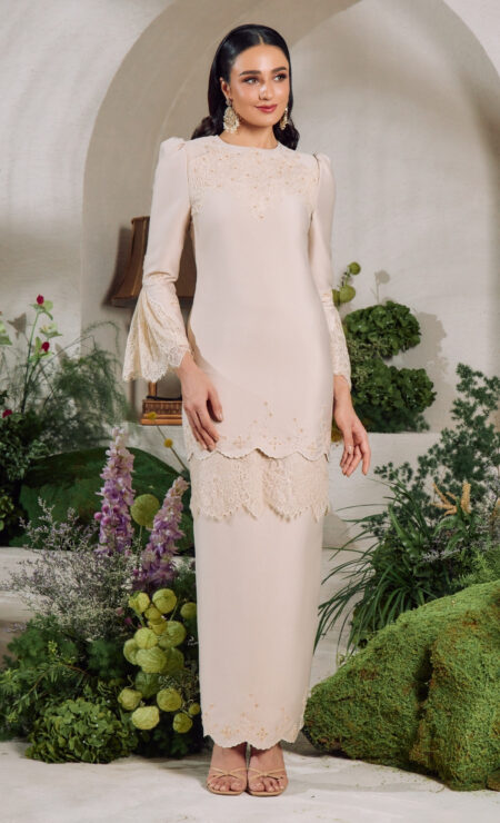 LEBARAN 2026 Aria Kurung In Nude