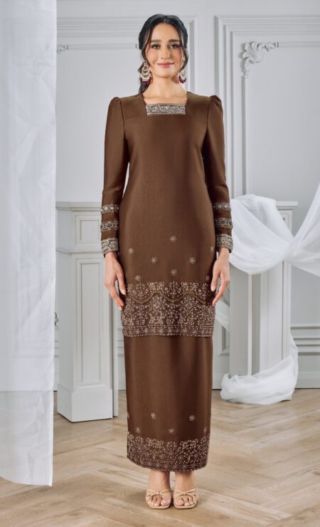 LEBARAN 2026 Kamila Kurung In Rich Brown