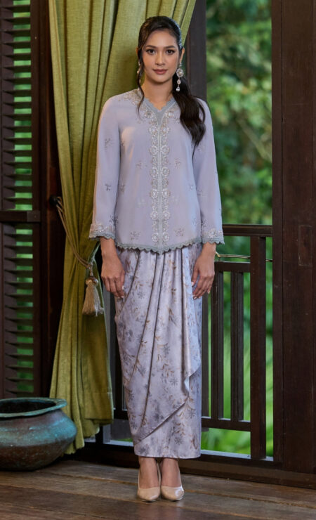 LEBARAN 2026 Aleena Pareo Kurung In Grey