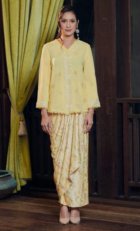 LEBARAN 2026 Aleena Pareo Kurung In Yellow