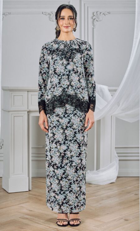 LEBARAN 2026 Jazlyn Mini Kurung in Black