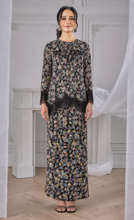LEBARAN 2026 Jazlyn Mini Kurung in Black