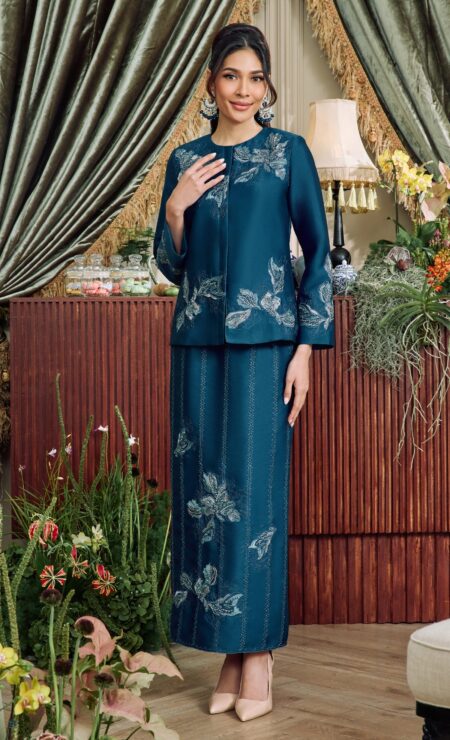LEBARAN 2026 Alana Mini Kurung In Teal