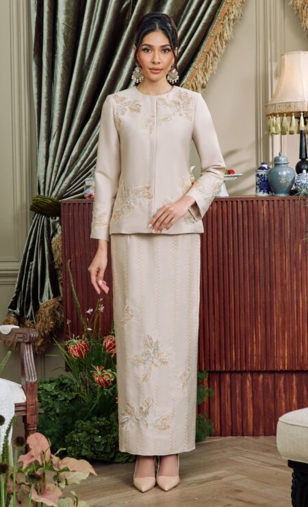 LEBARAN 2026 Alana Mini Kurung In Champagne