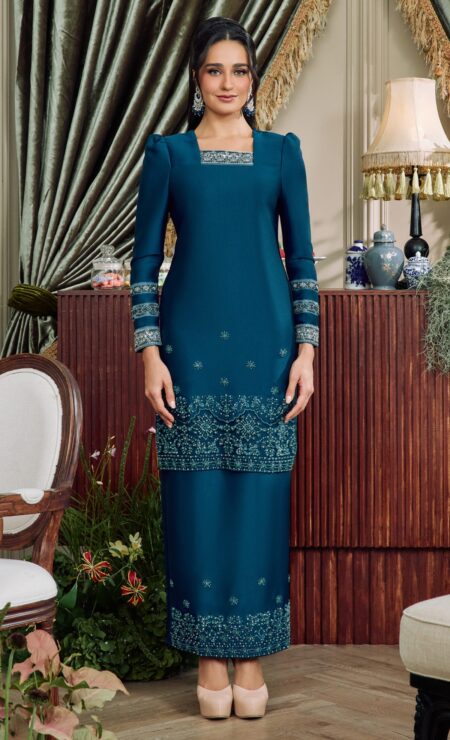 LEBARAN 2026 Kamila Kurung In Teal