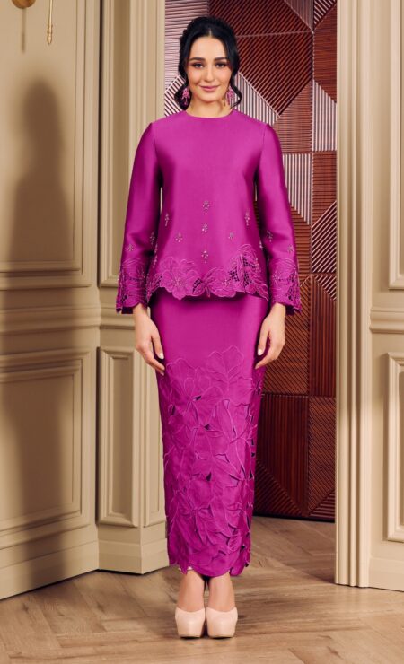LEBARAN 2026 Zahra Kurung In Magenta